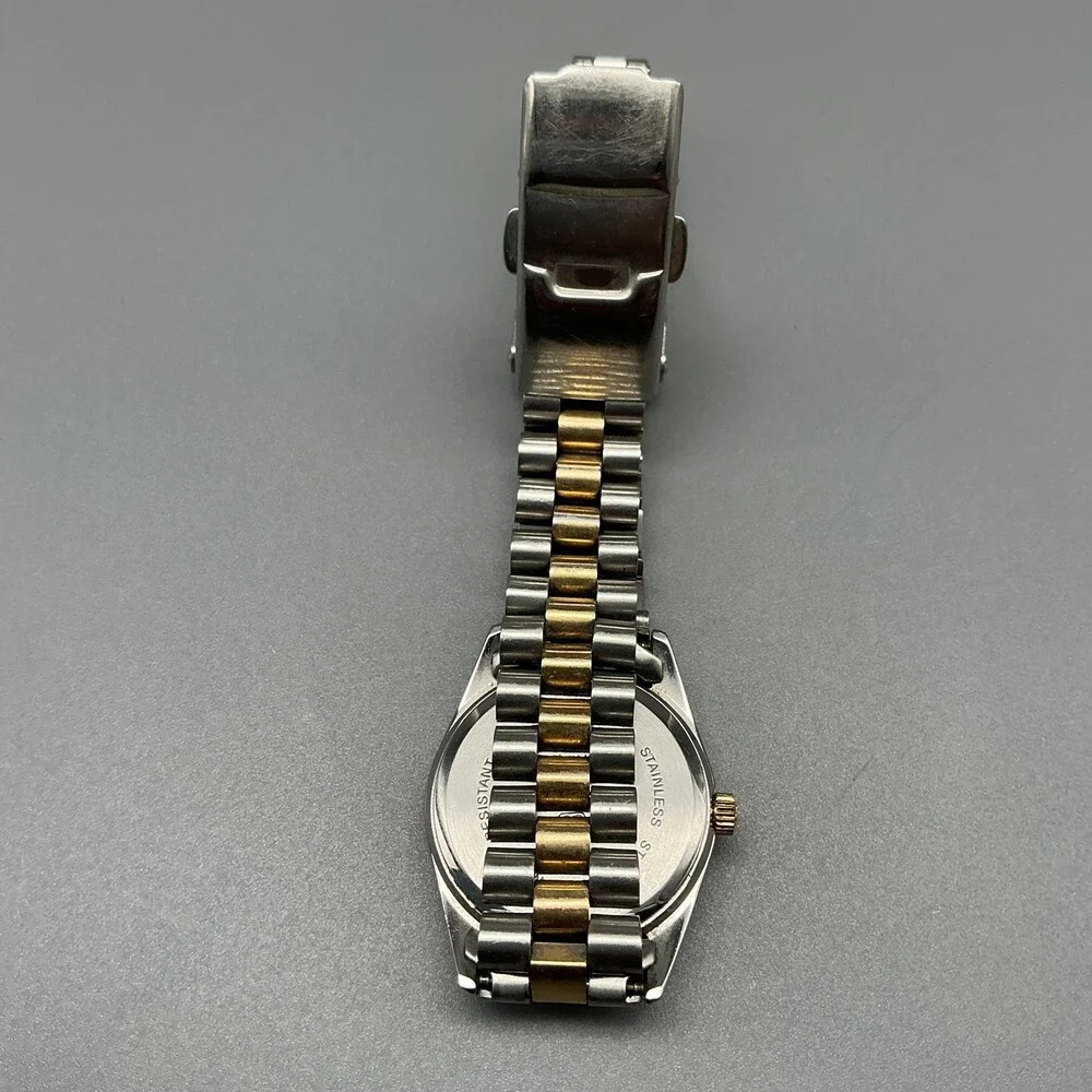 Jules Jurgensen Womens Watch 25mm Champagne Dial Date Two Tone New Battery 6